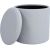Ottoman HAKO D34,5xH36cm, light beige, with storage