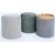 Ottoman/ table HIRO D34,5xH37cm, green, with storage and tray