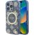 Guess IML Peony On 4G Background MagSafe Aizsargapvalks Priekš Apple iPhone 16 Pro
