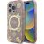Guess IML Peony On 4G Background MagSafe Защитный Чехол для Apple iPhone 16 Pro Max