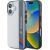 BMW Motorsport IML Vertical Stripe Защитный Чехол для Apple iPhone 16 Plus