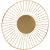 Candleholder NISSA D25xH13cm, golden