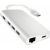 SATECHI Aluminum Multi-Port Adapter 4K HDMI, USB-C Pass Through, Gigabit Ethernet, SD/Micro Card Readers, USB 3.0 - For M2/ M1 MacBook Pro/Air, M2/ M1 iPad Pro/Air, M2 Mac Mini, iMac M1 (Silver)