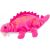 LeanToys Pluszowy Dinozaur Piórnik Schowek Zawieszka Różowy