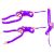 LeanToys Maskotka Pluszowa Małpka z Dzieckiem Fioletowa 90 cm