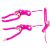LeanToys Maskotka Pluszowa Małpka z Dzieckiem Ciemno Różowa 90 cm