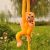 LeanToys Maskotka Pluszowa Małpka z Dzieckiem Żółta 70 cm