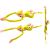 LeanToys Maskotka Pluszowa Małpka z Dźwiękiem Żółta 80 cm