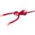 LeanToys Maskotka Pluszowa Małpka z Dźwiękiem Czerwona 60 cm