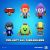 P.m.i. Kids World BRAWL STARS S1 ACTION FIGURES 11cm - LEON
