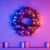 Twinkly Wstępnie oświetlony wieniec – 50 RGB LED, Regal 24" zielony przewód, typ wtyczki C