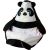 Go Gift Sako bag pouffe Panda black and white L 105 x 80 cm