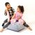 Go Gift Sako bag pouffe Mouse grey-pink L 110 x 80 cm