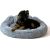 GO GIFT Dog and cat bed XL - grey - 75x75 cm