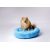 GO GIFT Shaggy blue M - pet bed - 57 x 57 x 10 cm