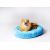 GO GIFT Shaggy blue M - pet bed - 57 x 57 x 10 cm