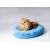 GO GIFT Shaggy blue M - pet bed - 57 x 57 x 10 cm