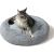 GO GIFT Shaggy grey L - pet bed - 66 x 66 x 10 cm