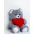 Go Gift FRANK teddy bear 50 cm grey