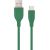 Kabelis Gembird Premium silicon USB-A Male - USB Type-C Male 1.5m Green