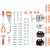 Darba galds Smoby BLACK+DECKER ar 79 aksesuāriem 103 cm 360700