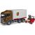 BRUDER Scania Super 560R Logistik LKW mit Mitnahmestapler