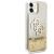 GUHCN61LG4GGO Guess TPU Big 4G Liquid Glitter Gold Case for iPhone 11 Transparent