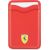 Ferrari Wallet Card Slot FEWCMRSIR czerwony|red MagSafe Leather 2023 Collection