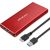 Qoltec 51831 Enclosure | M.2 SSD drive | SATA | NGFF| USB 3.0 | Super speed 5Gb/s | 2TB | Red