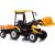 Lean Cars Battery-operated tractor with trailer Hercules Yellow 24V