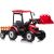 Lean Cars Battery-operated tractor with trailer Hercules Red 24V