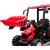 Lean Cars Battery-operated tractor with trailer Hercules Red 24V