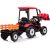 Lean Cars Battery-operated tractor with trailer Hercules Red 24V