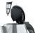 WMF Stelio 0413020012 electric kettle 1.7 L 2400 W Black, Stainless steel