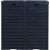 Trash bin GALA 78x41xH86cm/230L, black plastic
