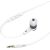 Hama 00184136 Intense Headphones In-Ear White austiņas ar vadu austiņas ar vadu