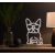Manta SNL66WH Style Neon Lights Dog French Bulldog white LED gaismas lenta