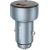 Foneng C18 1xUSB-A, 1xUSB-C 2.4A 48W car charger (grey) + USB-C to USB-C cable