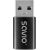 Adapteris Savio AK-81 USB-A to USB-C Black