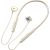 Joyroom JR-D8 wireless neckband headphones (cream white)