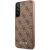 Guess GUHCS22SG4GFBR S22 S901 brązowy|brown hard case 4G Metal Gold Logo