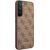 Guess GUHCS22SG4GFBR S22 S901 brązowy|brown hard case 4G Metal Gold Logo