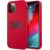 KLHCP12MSLKLRE Karl Lagerfeld Stack Black Logo Silicone Case for iPhone 12|12 Pro 6.1 Red
