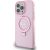 Guess IML Ring Stand Glitter MagSafe Case for iPhone 15 Pro Max Pink