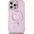 Guess IML Ring Stand Glitter MagSafe Case for iPhone 15 Pro Max Pink