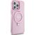 Guess IML Ring Stand Glitter MagSafe Case for iPhone 15 Pro Max Pink