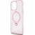 Guess IML Ring Stand Glitter MagSafe Case for iPhone 15 Pro Max Pink