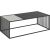 Coffee table STRINGTON 120x60xH40cm, black
