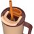 Thermal mug with telescopic straw Kambukka Rio Tumbler 950ml Almond Dream