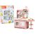 Leantoys Kitchen Marche for Children Holy Child with Pink Accessories